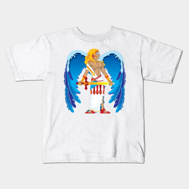 St. Michael Kids T-Shirt by The Cuban Witch